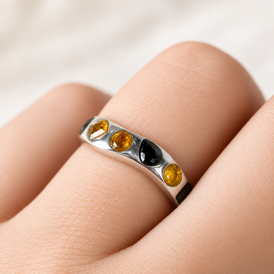 Balanced Light · Citrine & Spinel Ring