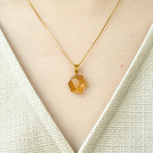 Golden Thread · One-of-a-Kind Rutilated Quartz Pendant