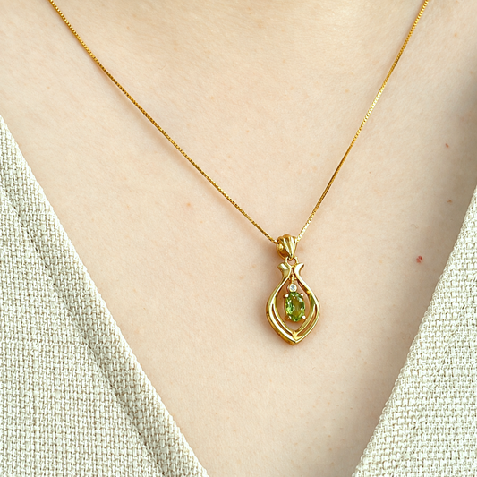 Green Arc · Green Tourmaline Pendant