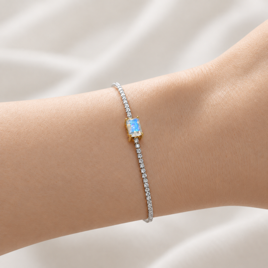 Lunar Thread · Moonstone Bracelet