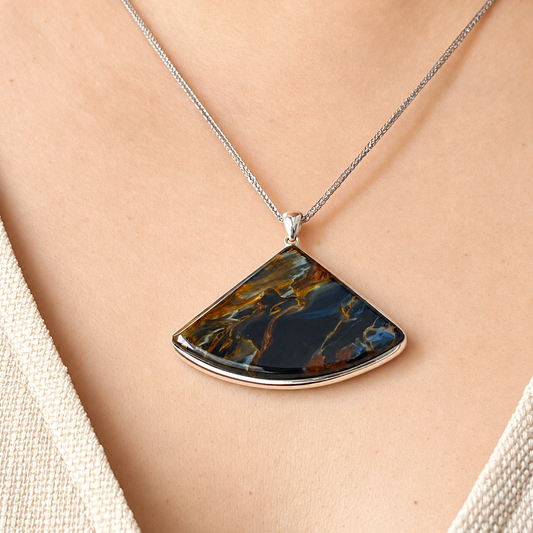 Night Terrain · One-of-a-Kind Pietersite Pendant