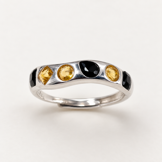 Balanced Light · Citrine & Spinel Ring