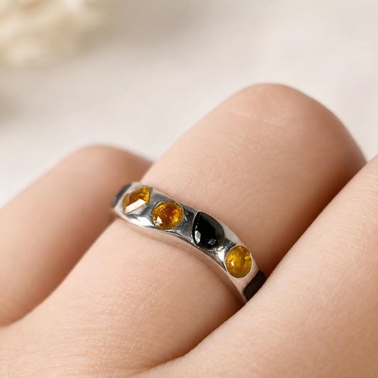 Balanced Light · Citrine & Spinel Ring