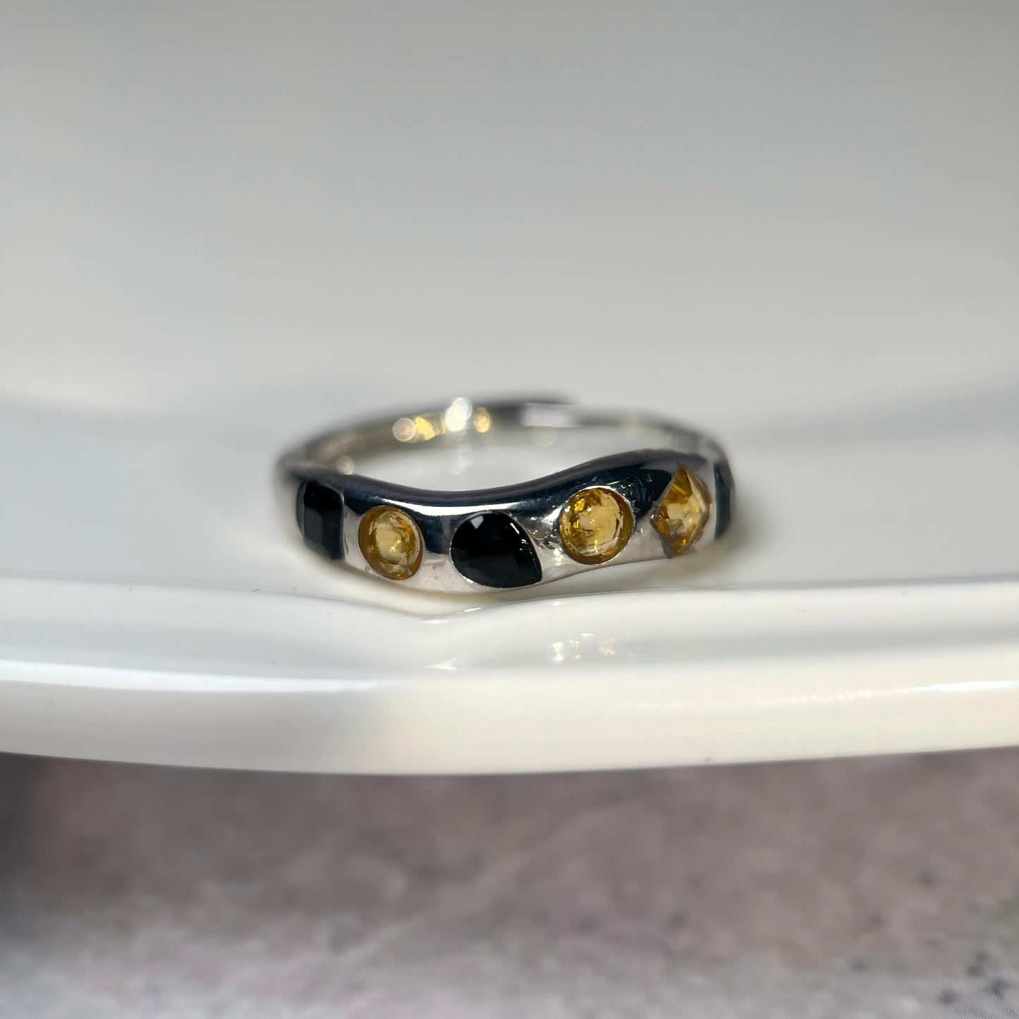 Balanced Light · Citrine & Spinel Ring