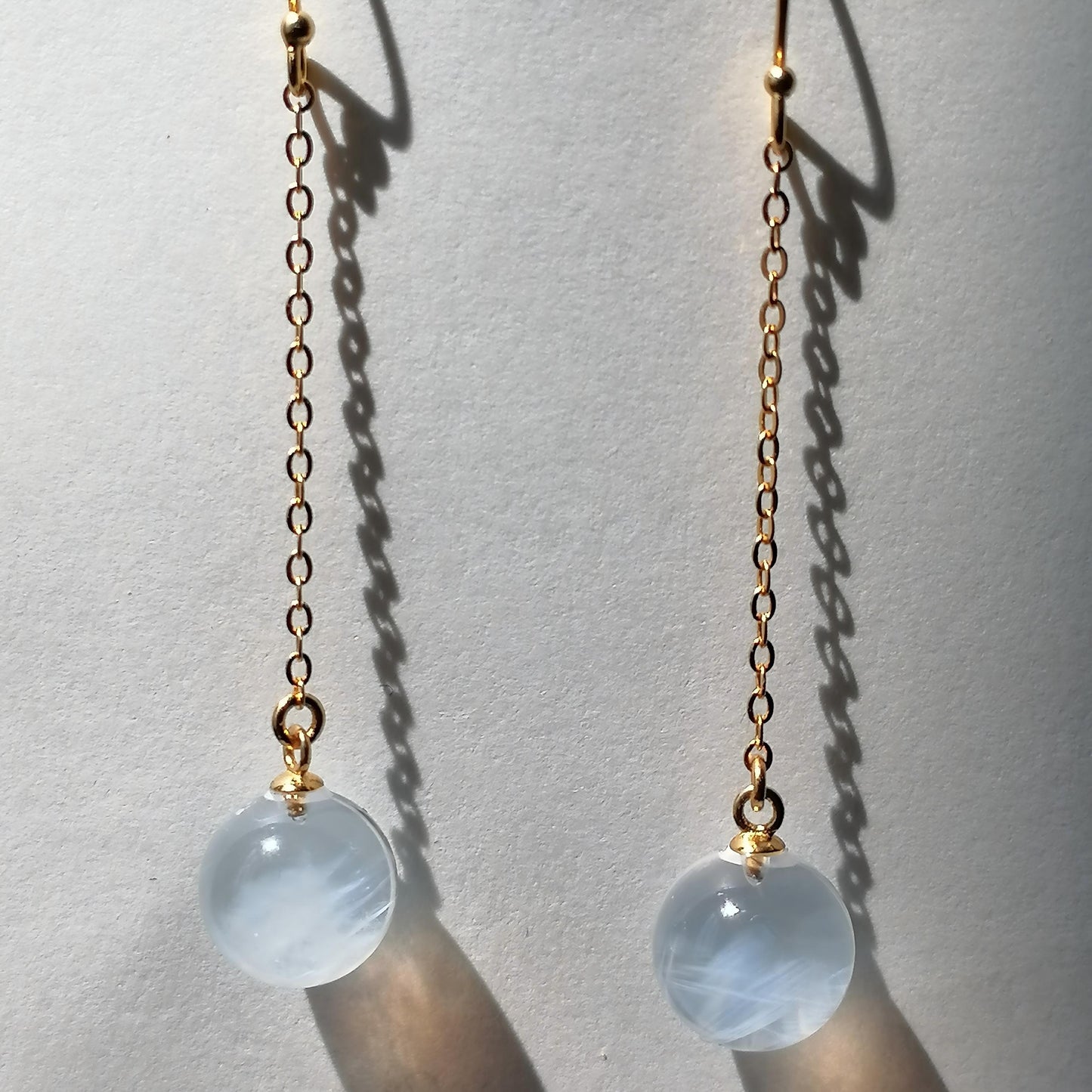 Quiet Detail · Blue Rutilated Quartz Drop Earrings