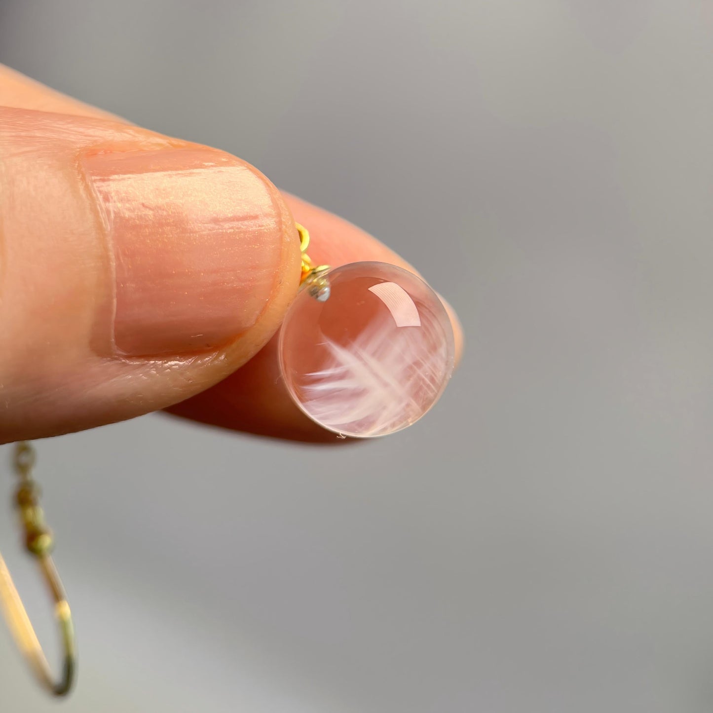 Quiet Detail · Blue Rutilated Quartz Drop Earrings