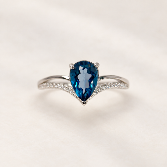 Clear Current · London Blue Topaz Ring