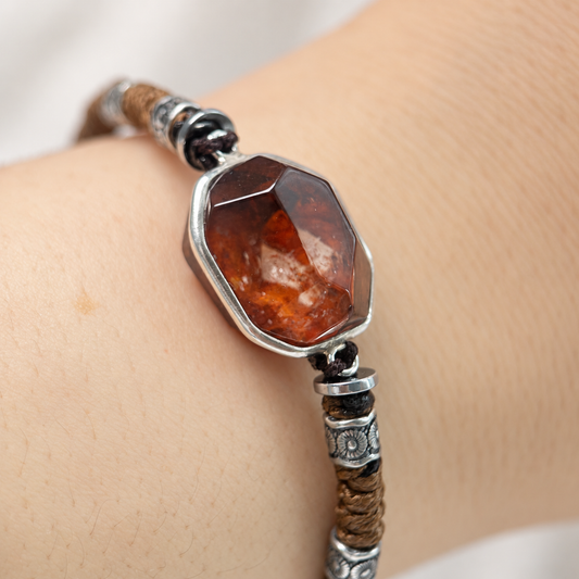 Ember Core · One-of-a-Kind Hematoid Quartz Bracelet