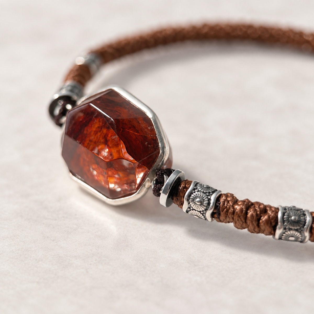 Ember Core · One-of-a-Kind Hematoid Quartz Bracelet