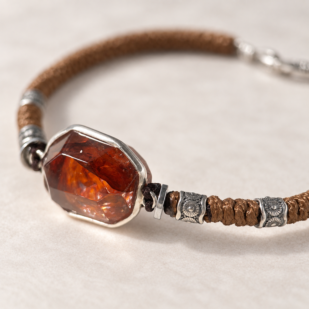 Ember Core · One-of-a-Kind Hematoid Quartz Bracelet