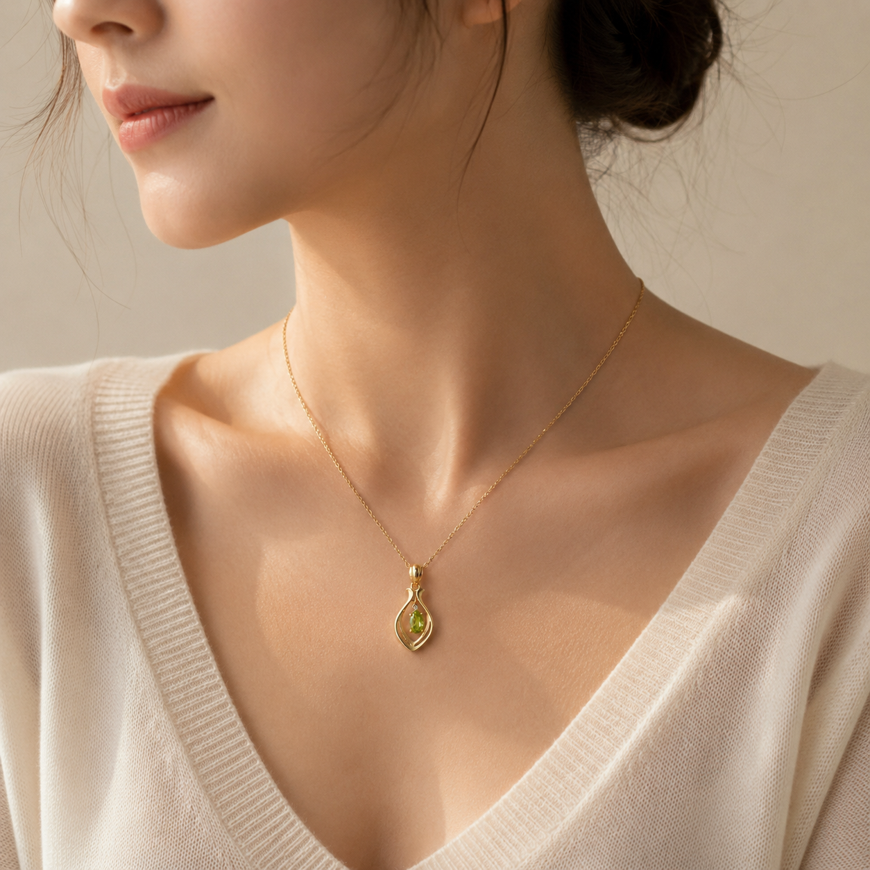 Green Arc · Green Tourmaline Pendant