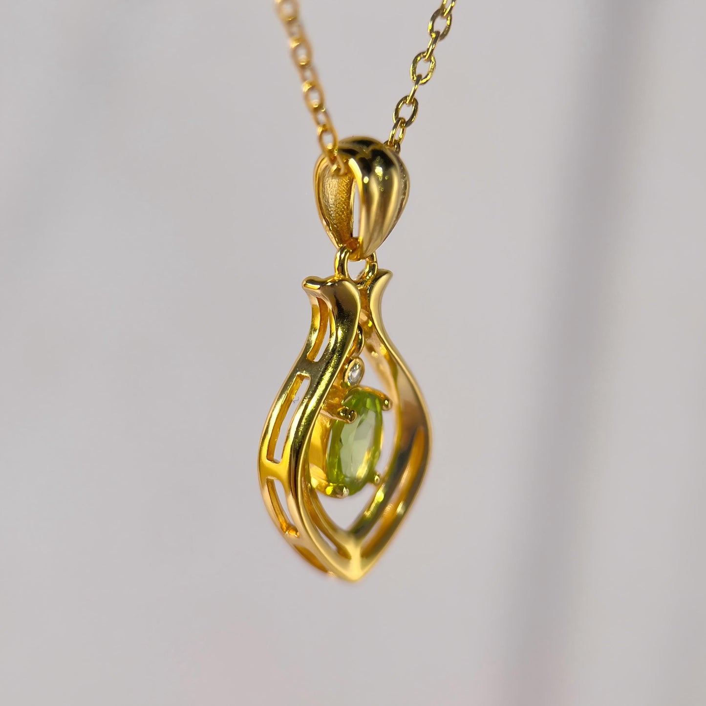 Green Arc · Green Tourmaline Pendant