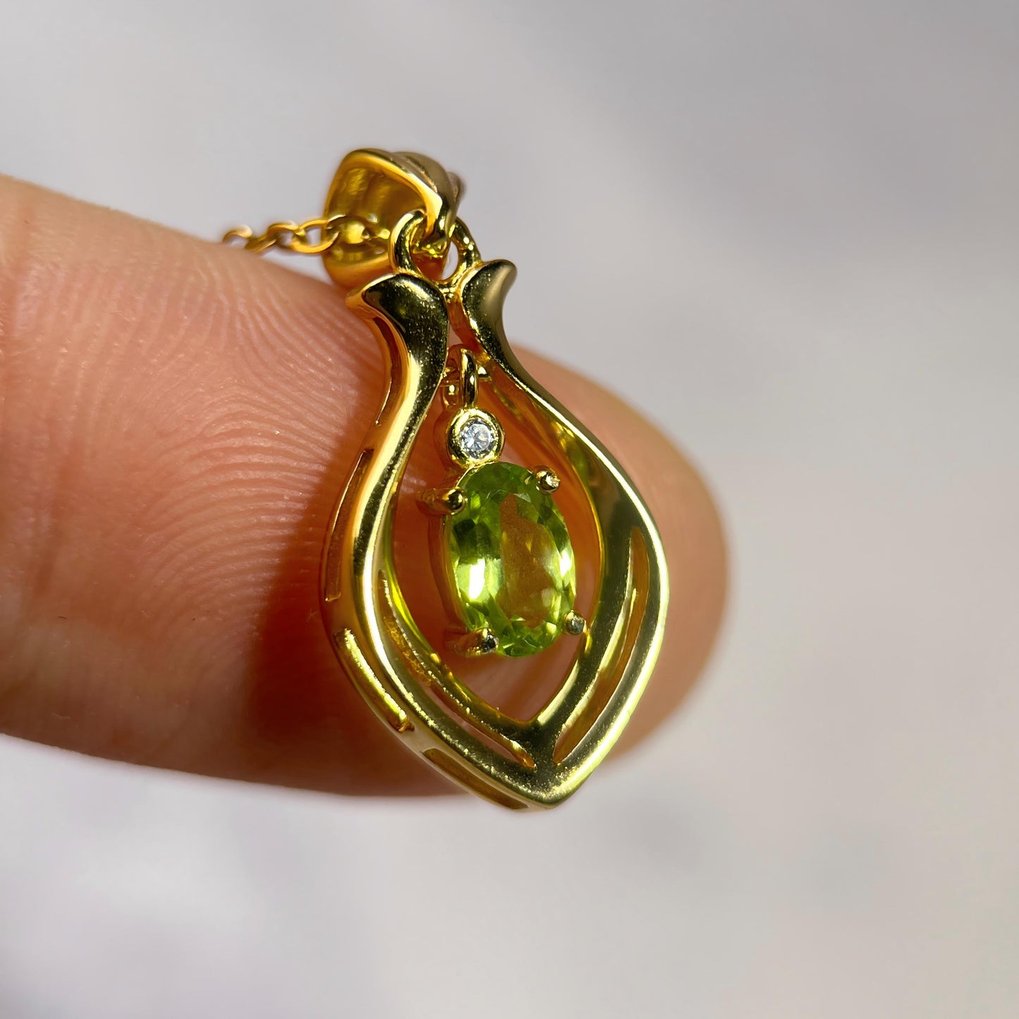 Green Arc · Green Tourmaline Pendant