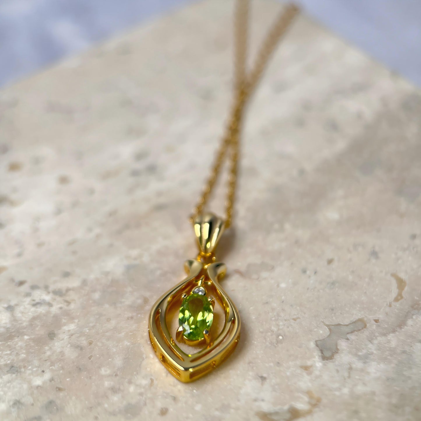Green Arc · Green Tourmaline Pendant