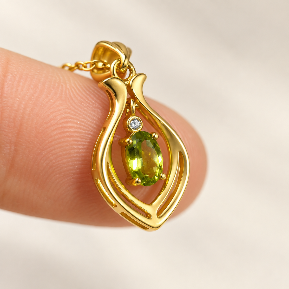 Green Arc · Green Tourmaline Pendant