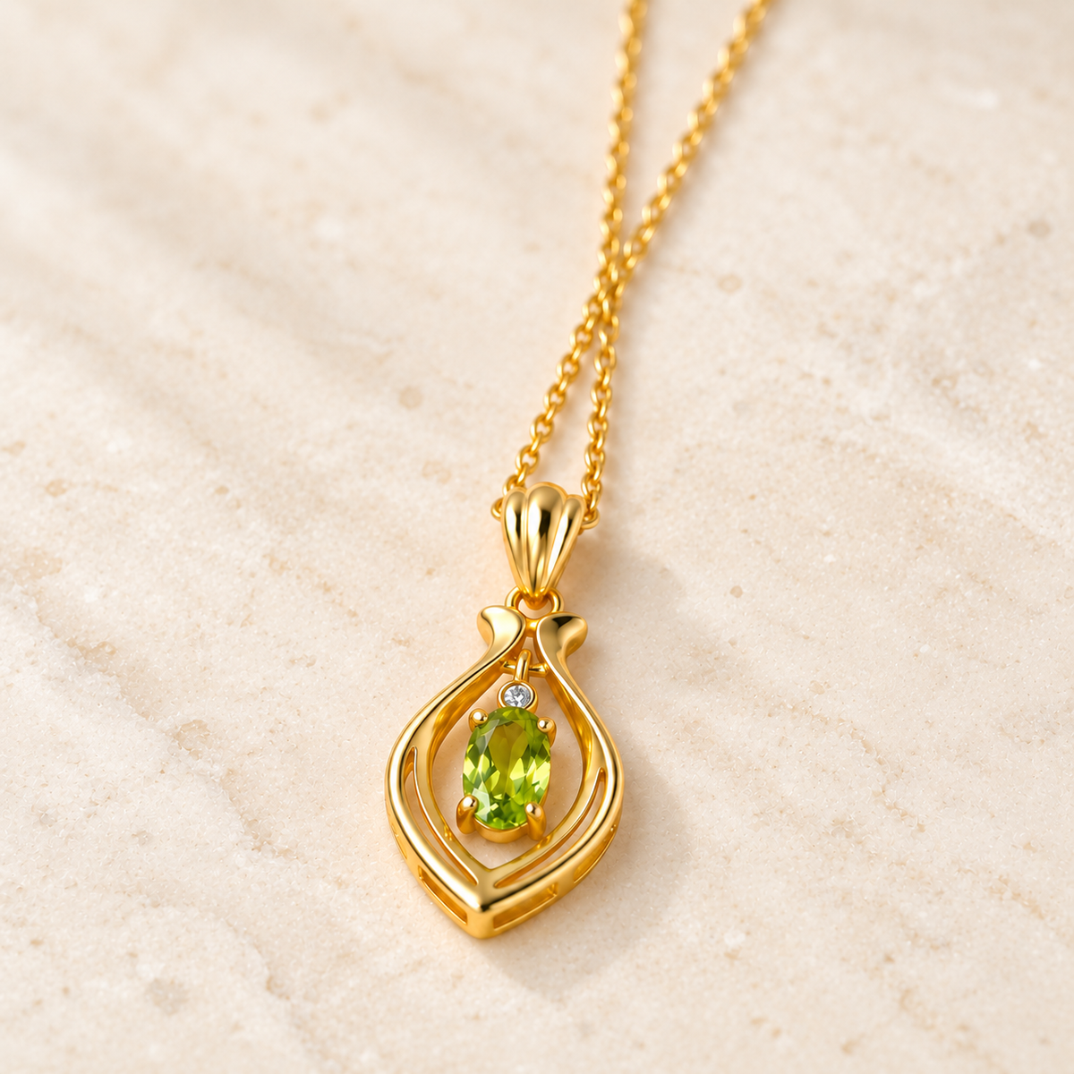 Green Arc · Green Tourmaline Pendant