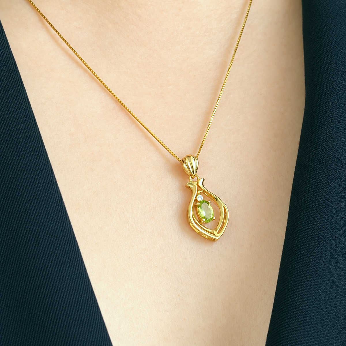 Green Arc · Green Tourmaline Pendant