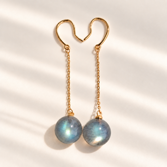 Silent Light · Labradorite Earrings