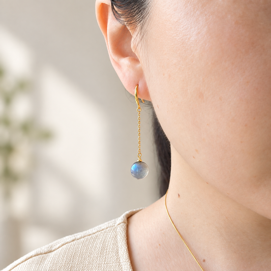 Silent Light · Labradorite Earrings