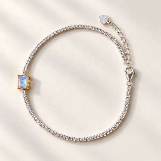 Lunar Thread · Moonstone Bracelet