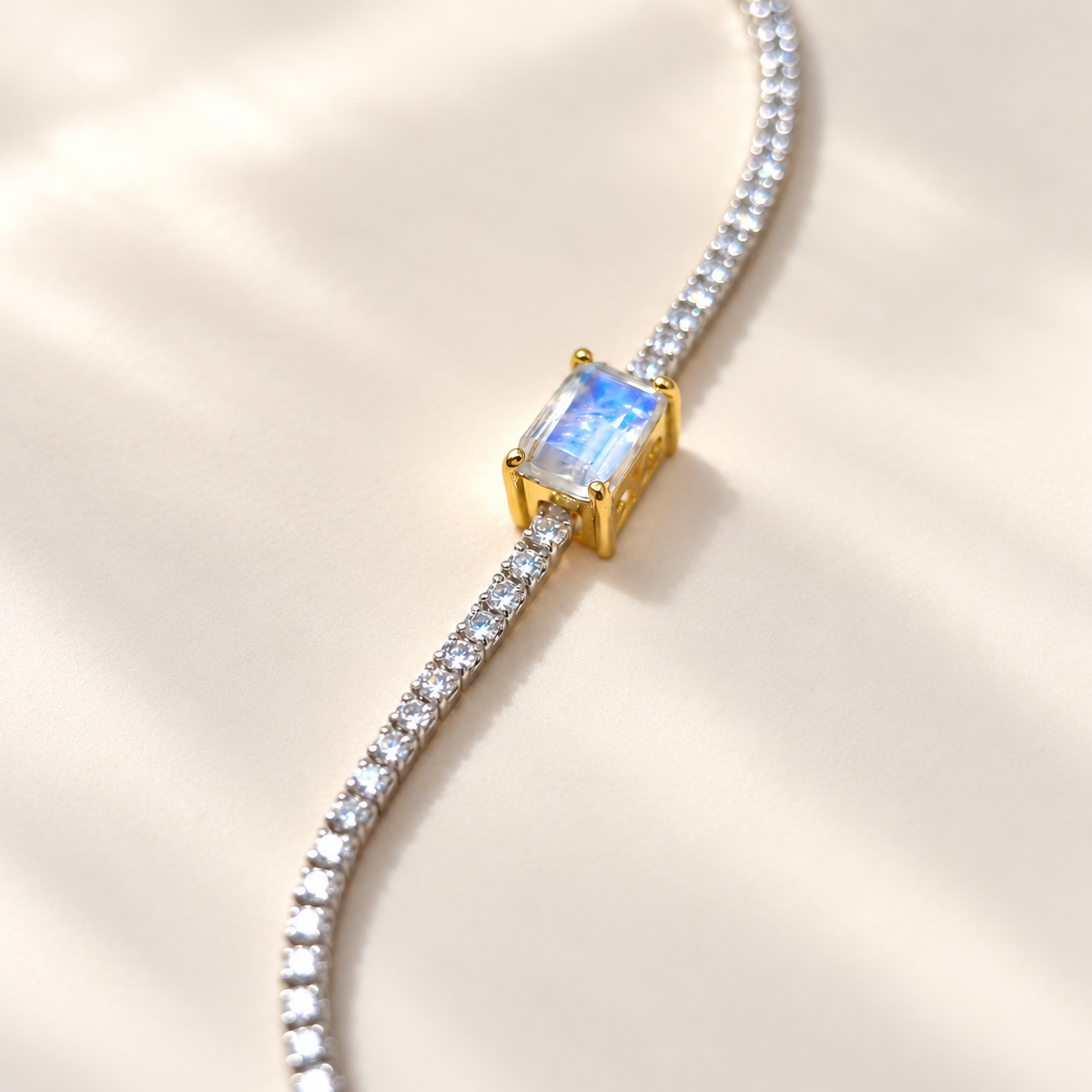 Lunar Thread · Moonstone Bracelet