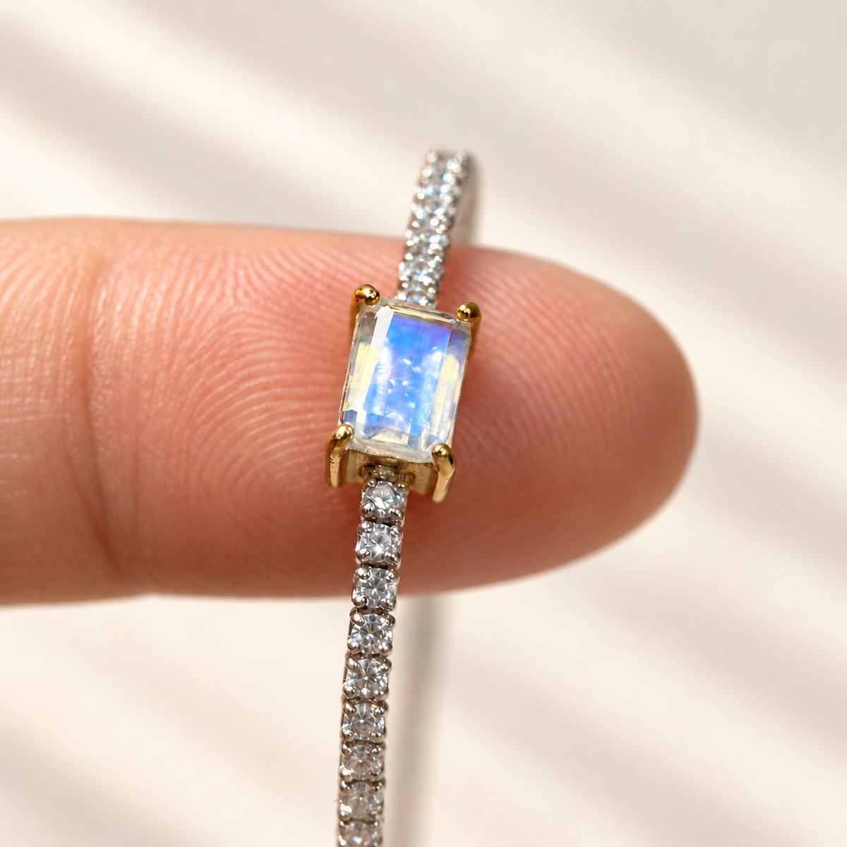 Lunar Thread · Moonstone Bracelet