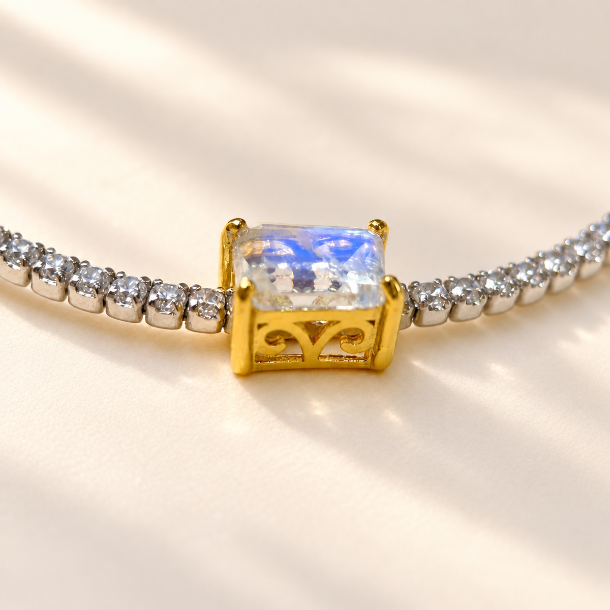 Lunar Thread · Moonstone Bracelet