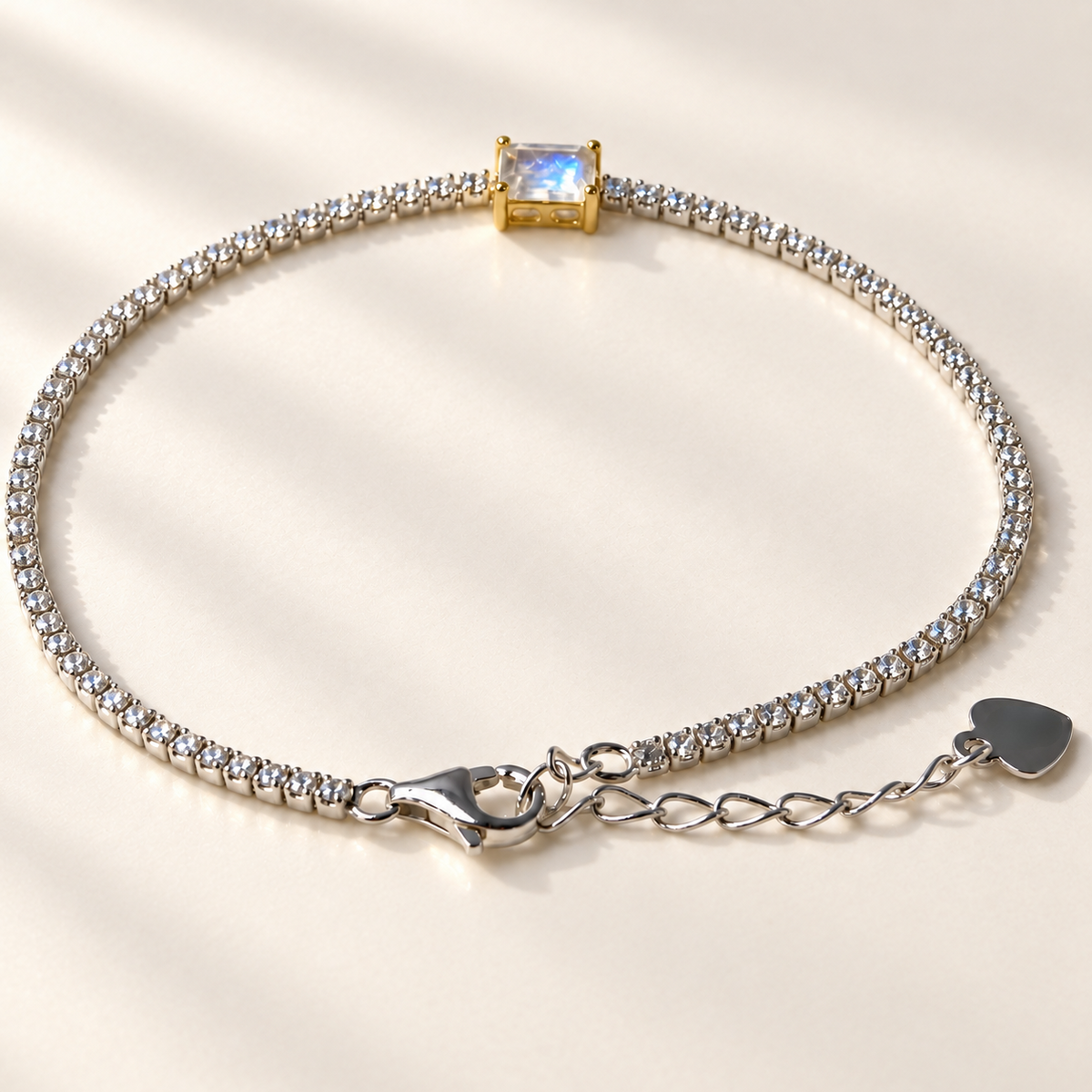 Lunar Thread · Moonstone Bracelet
