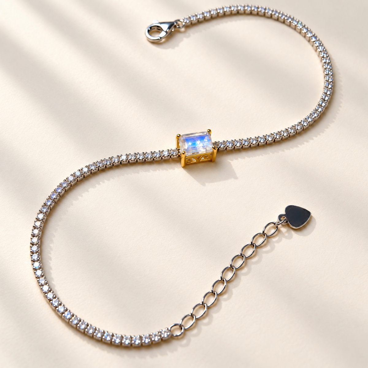 Lunar Thread · Moonstone Bracelet