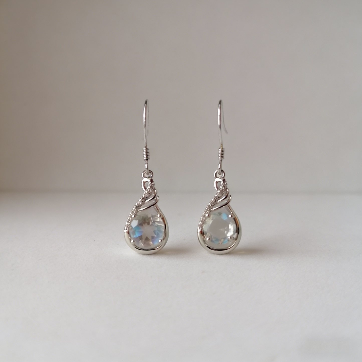 Moon Shadow · Moonstone Earrings
