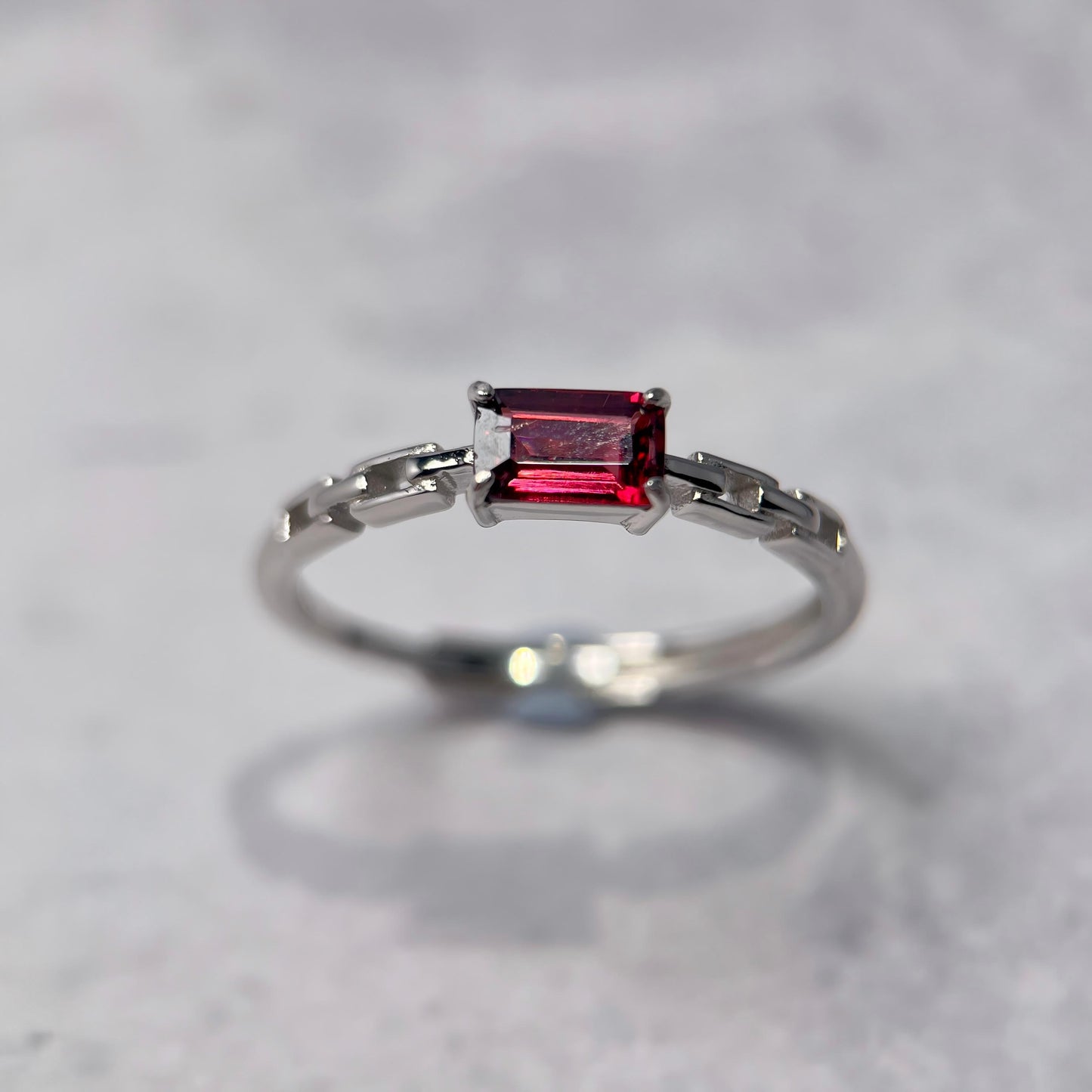 Mulberry Line · Rhodolite Garnet Ring