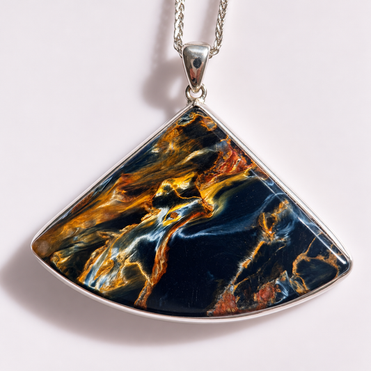 Night Terrain · One-of-a-Kind Pietersite Pendant
