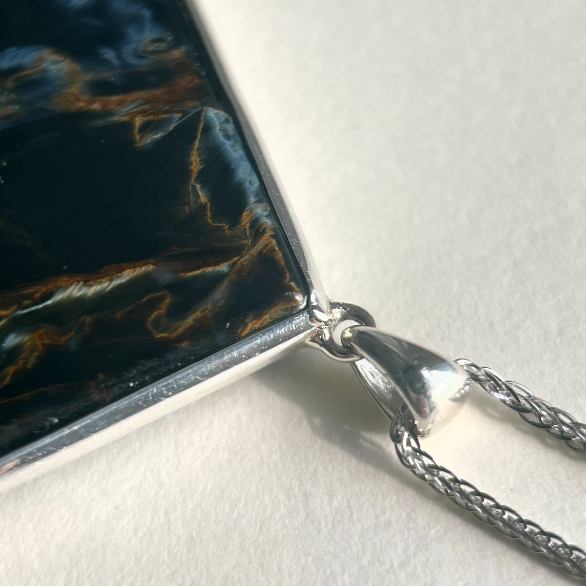 Night Terrain · One-of-a-Kind Pietersite Pendant