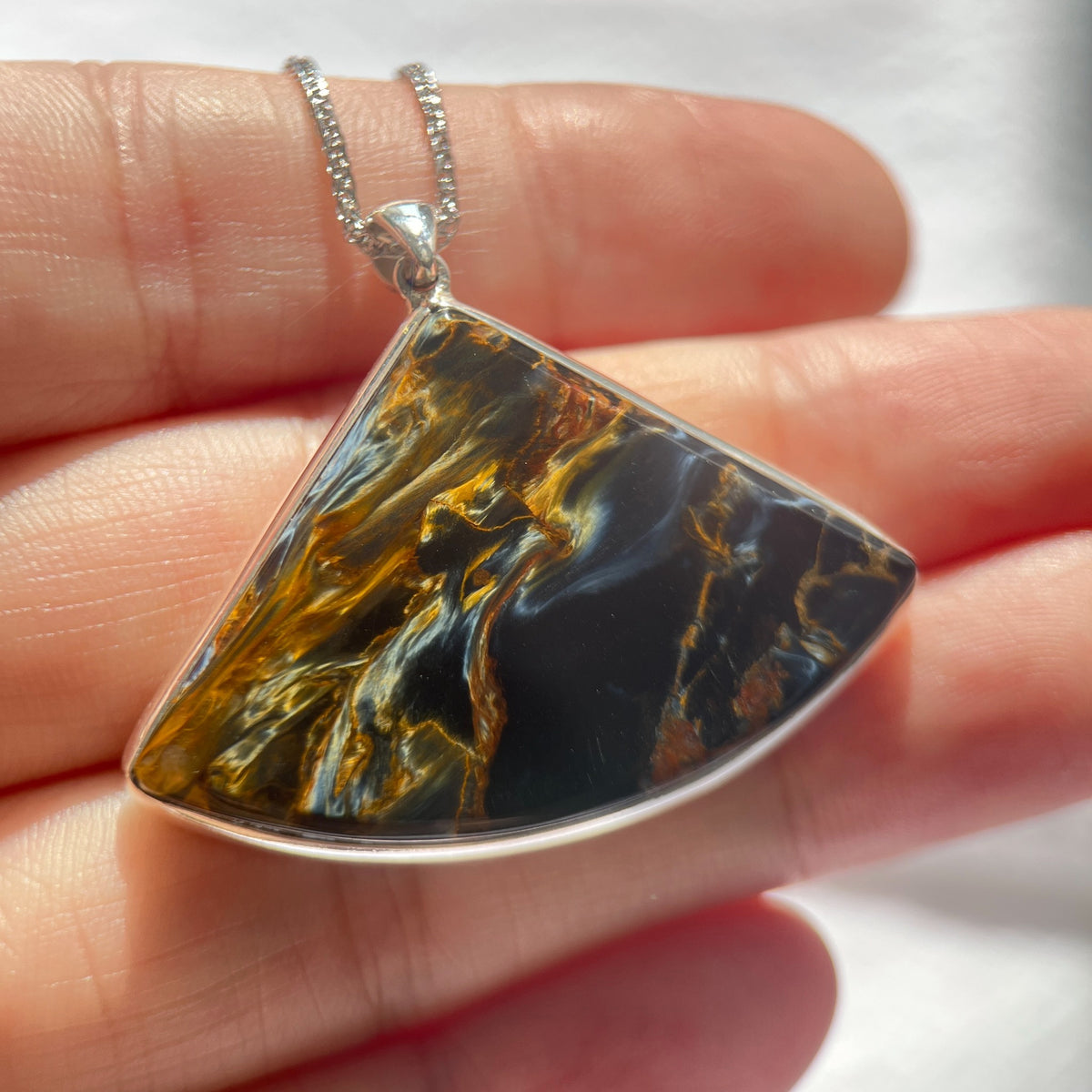 Night Terrain · One-of-a-Kind Pietersite Pendant