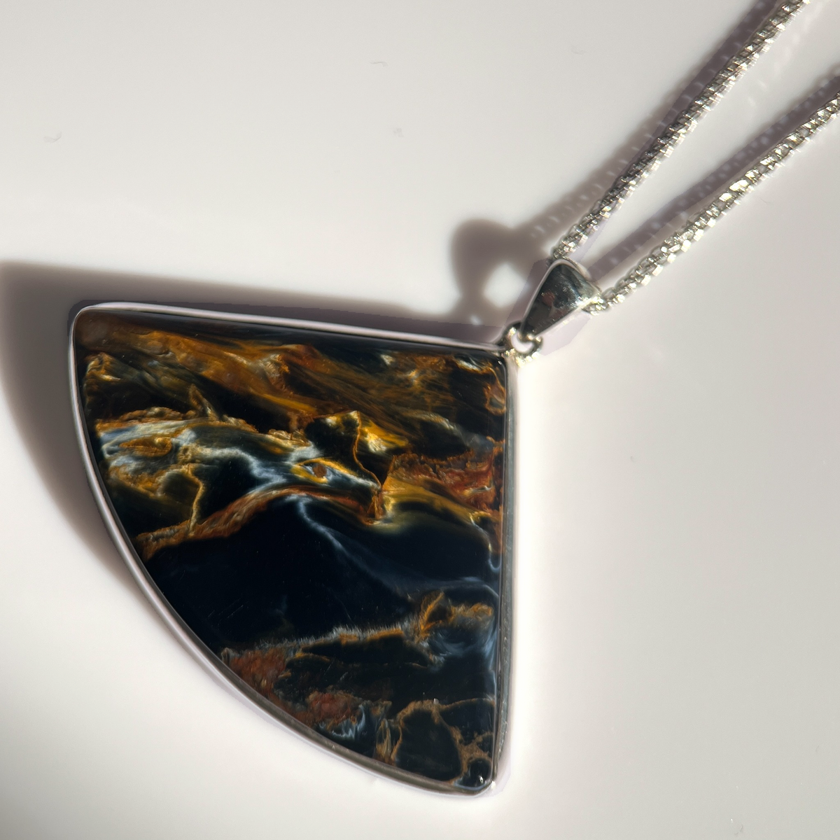 Night Terrain · One-of-a-Kind Pietersite Pendant