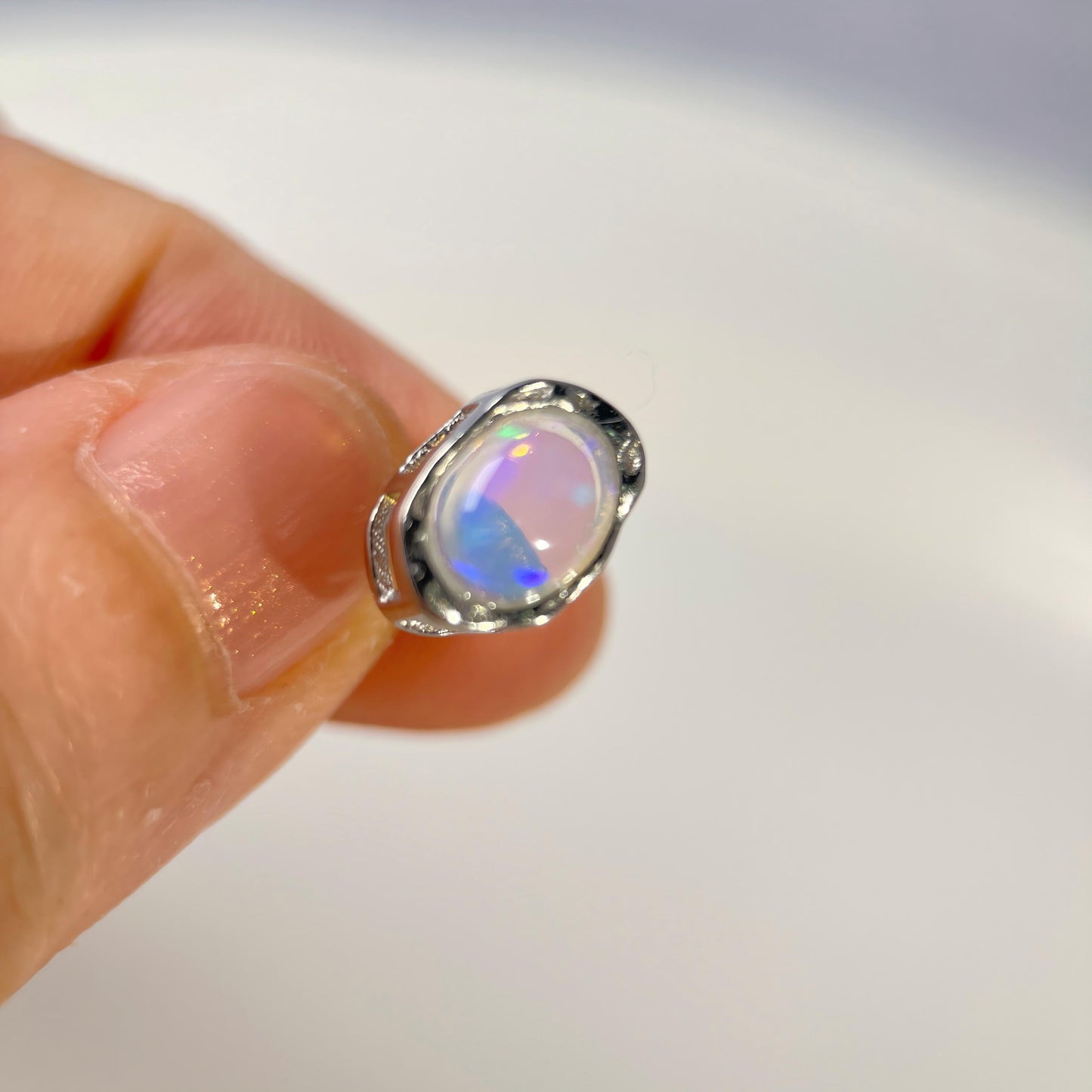 Prism Trace · Opal Stud Earrings