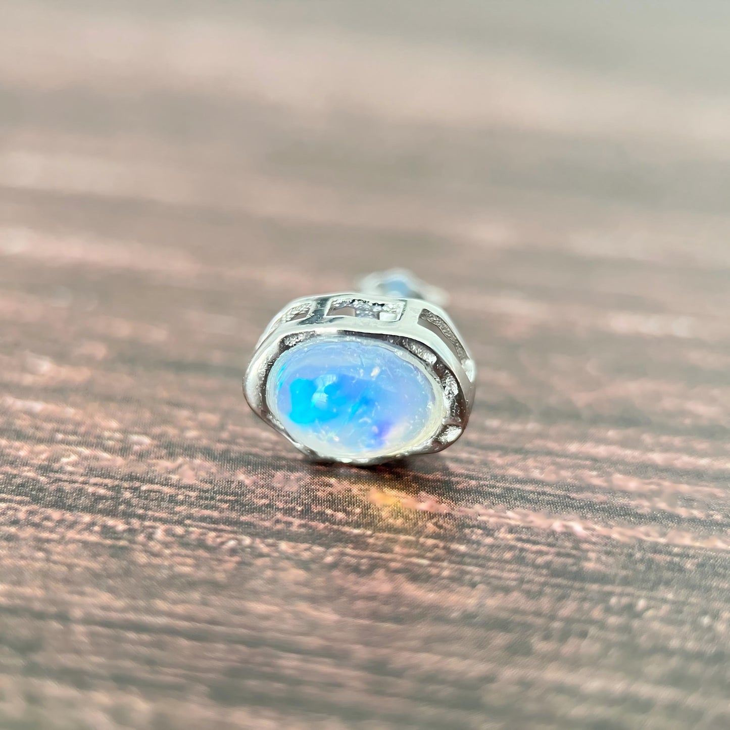 Prism Trace · Opal Stud Earrings