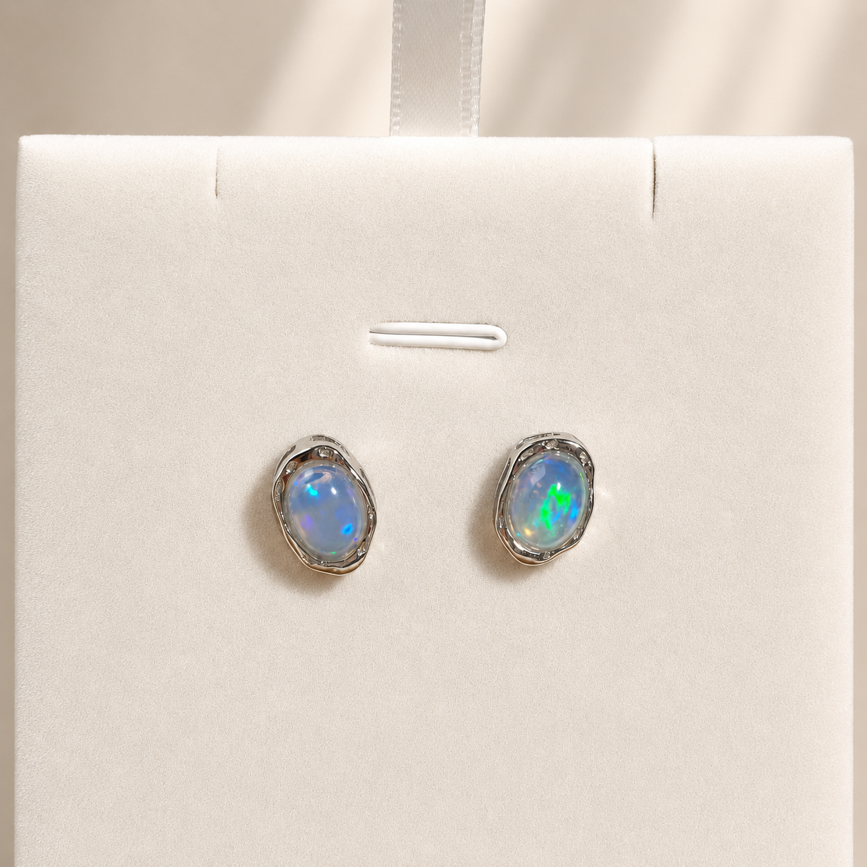 Prism Trace · Opal Stud Earrings