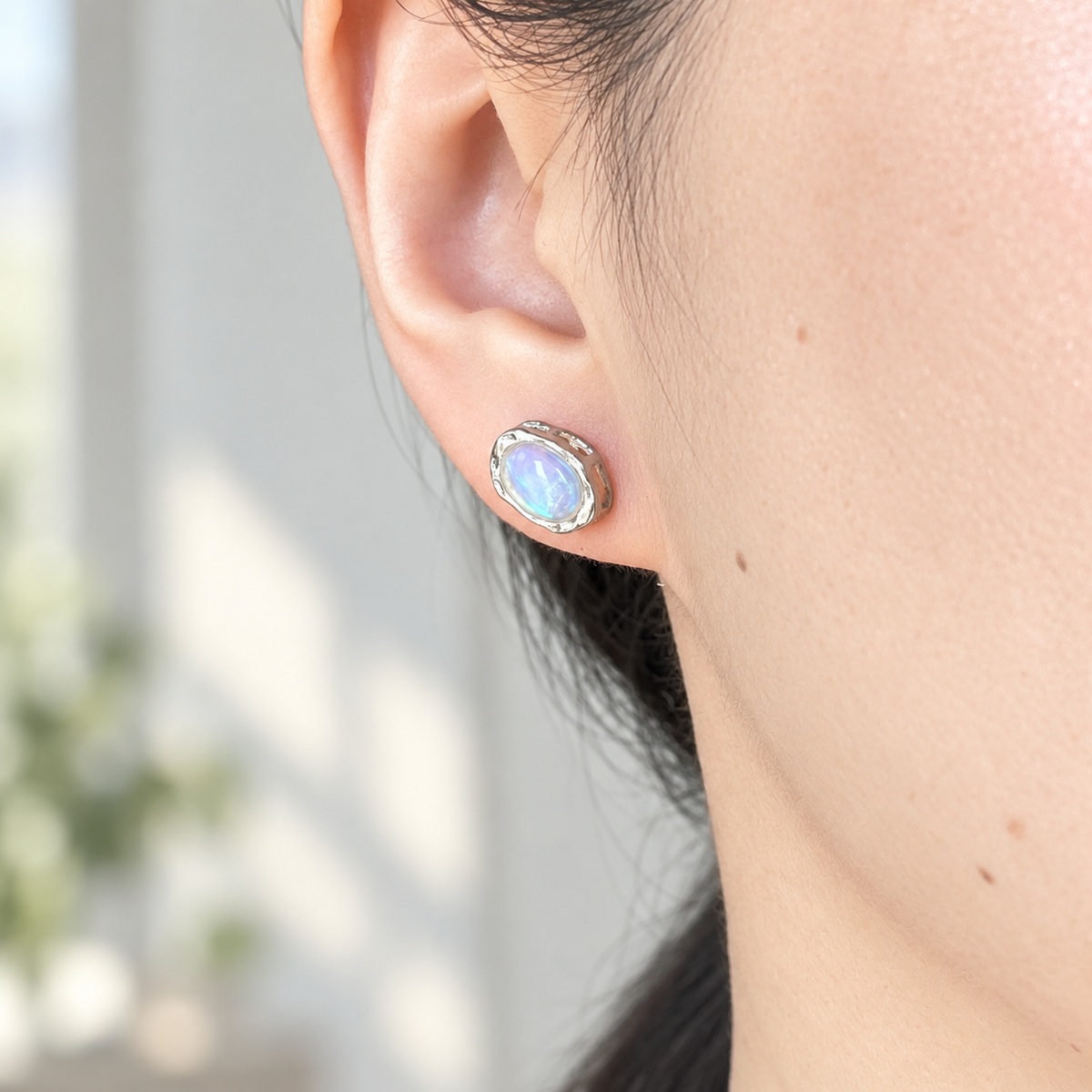 Prism Trace · Opal Stud Earrings