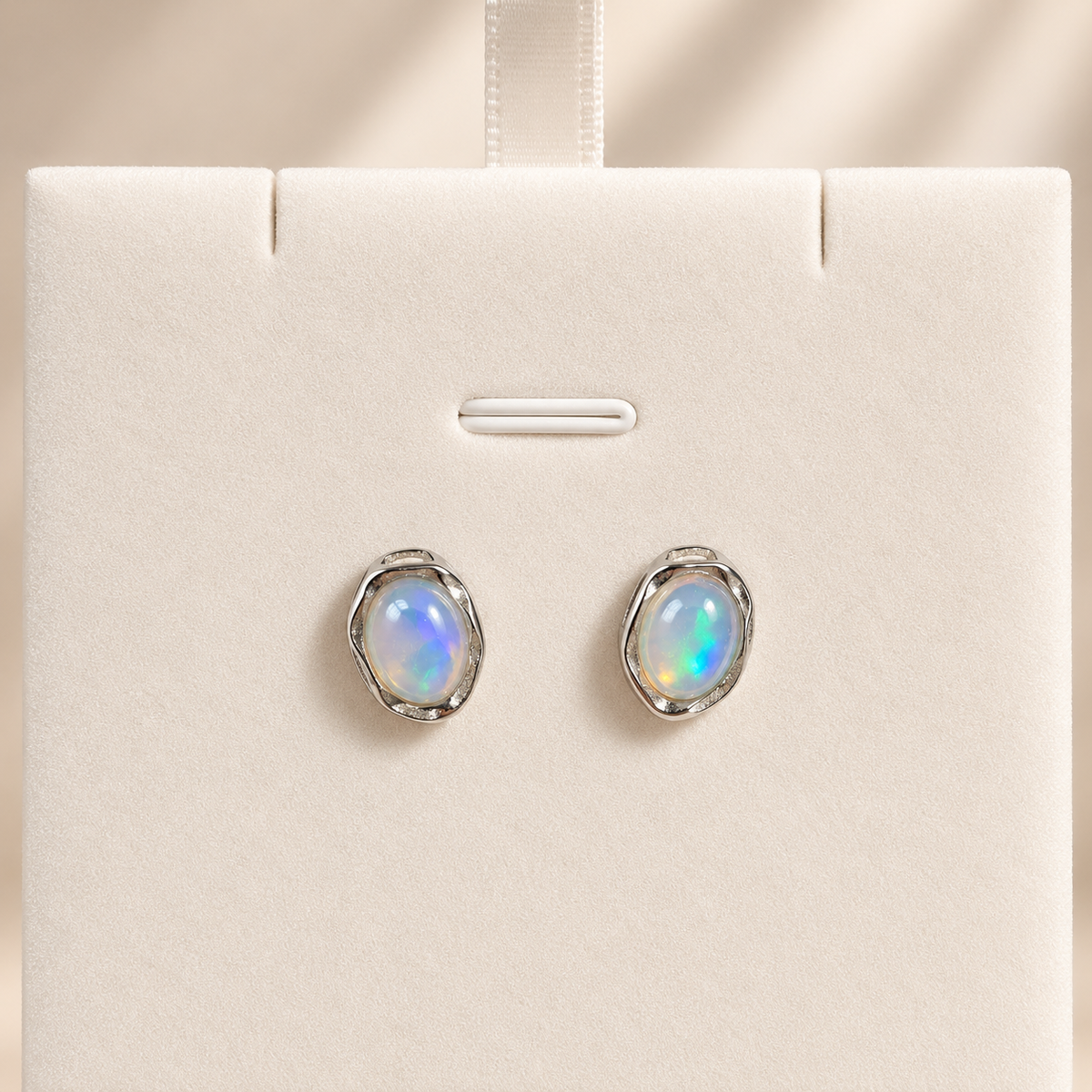 Prism Trace · Opal Stud Earrings