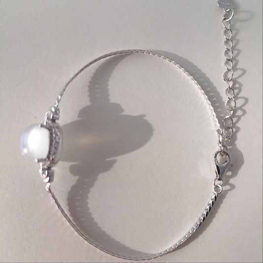 Moonstone Silver Bracelet
