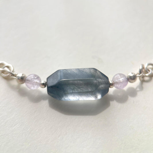 Quiet Tide · Rabbit Hair Quartz Pendant