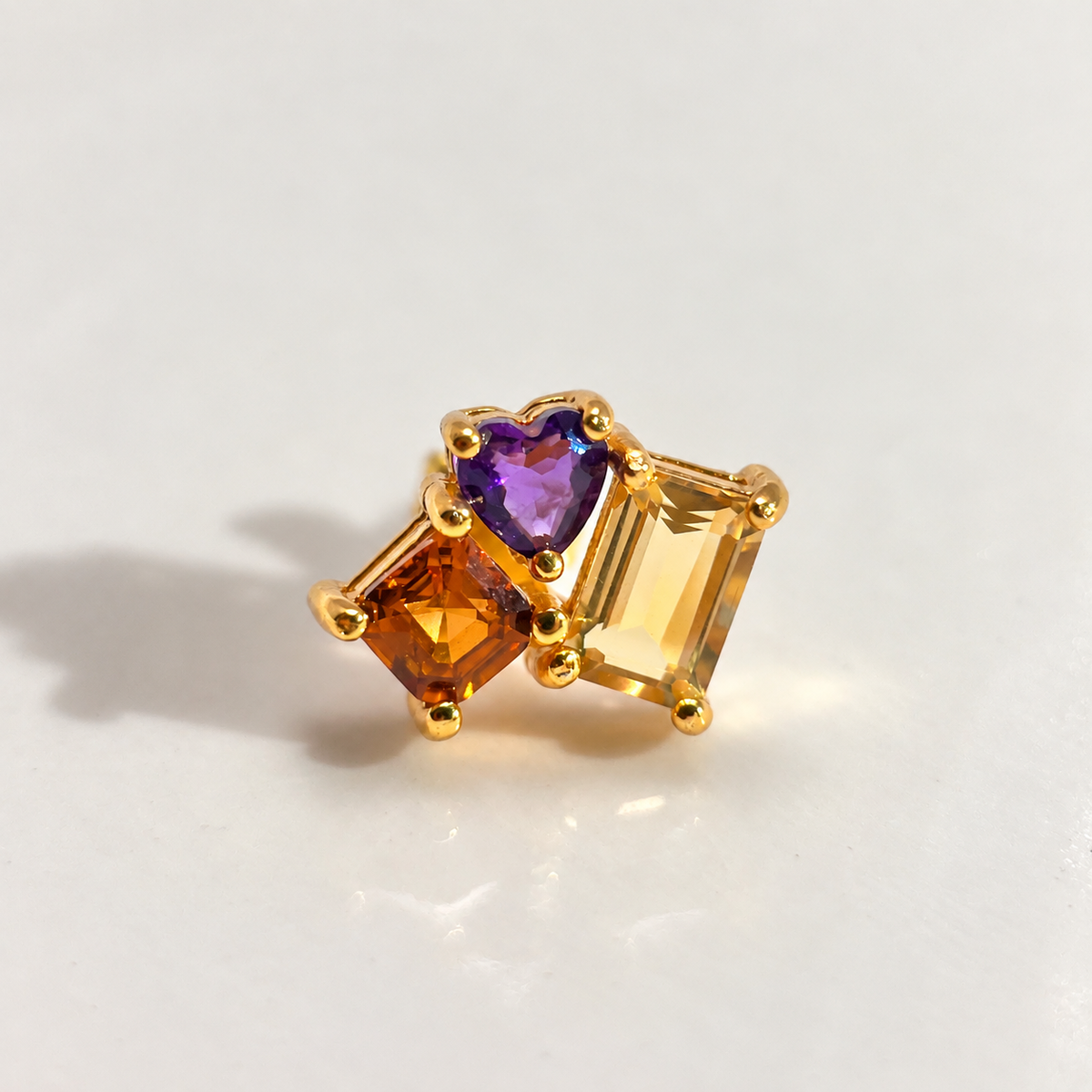 Violet Note · Multicolor Gemstone Stud Earrings