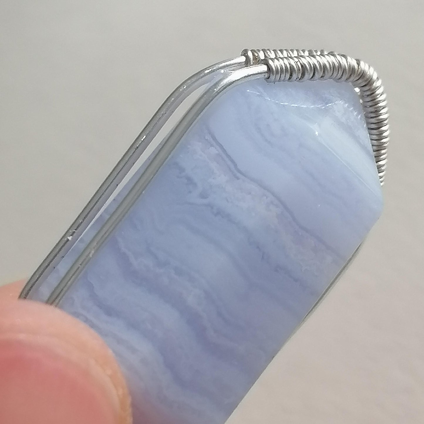 blue lace agate pendant necklace close up1