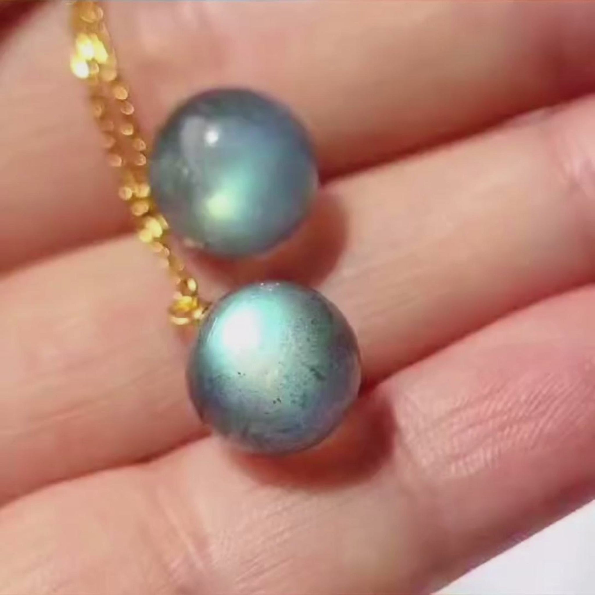Silent Light · Labradorite Earrings