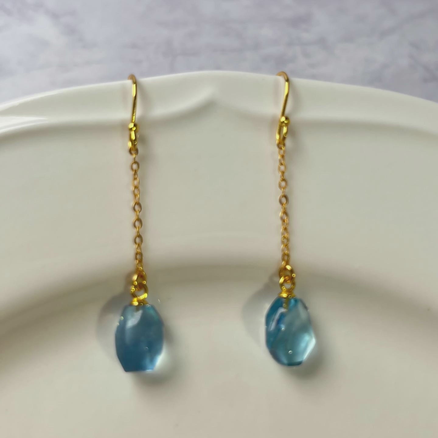 Aquamarine Drop Earrings