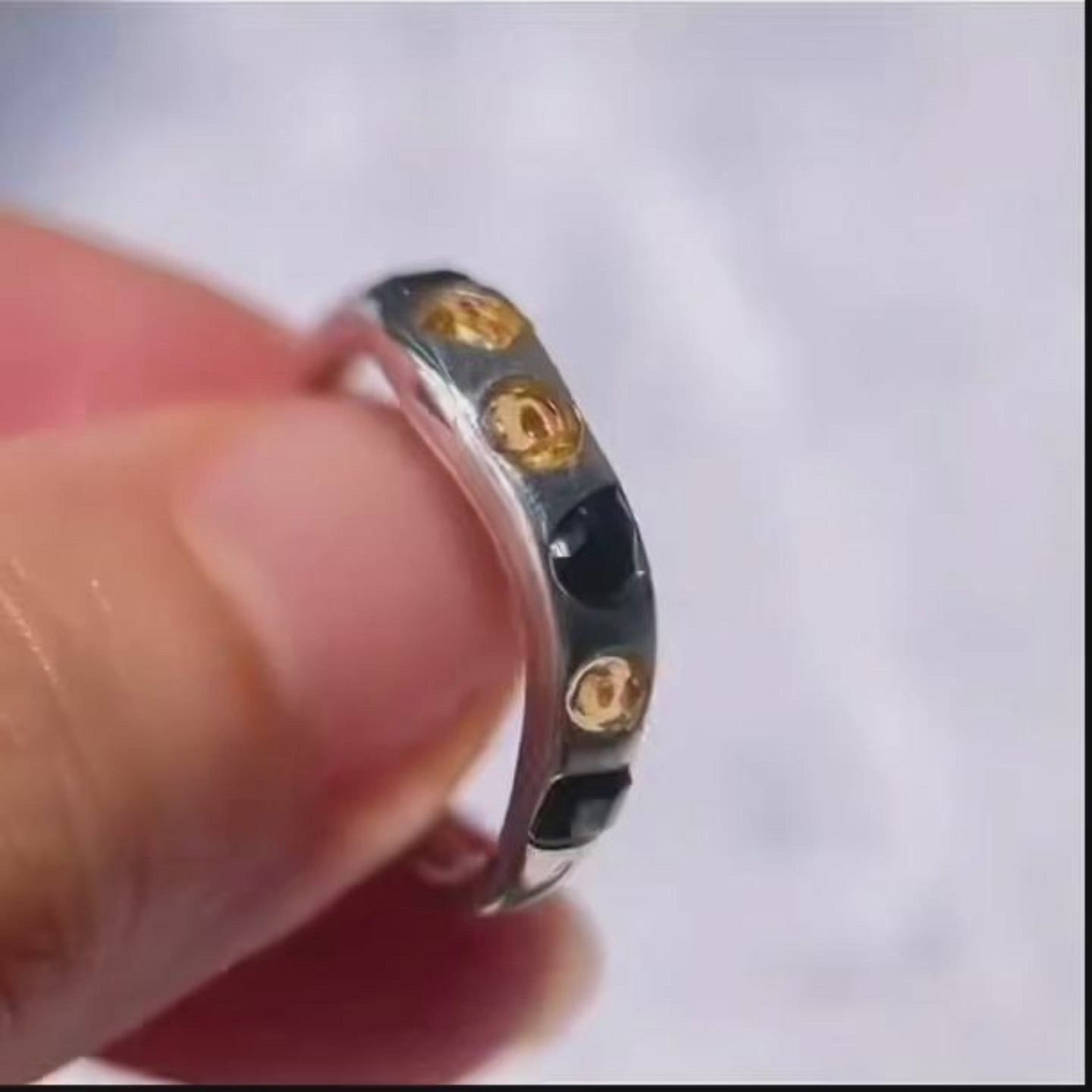 Balanced Light · Citrine & Spinel Ring