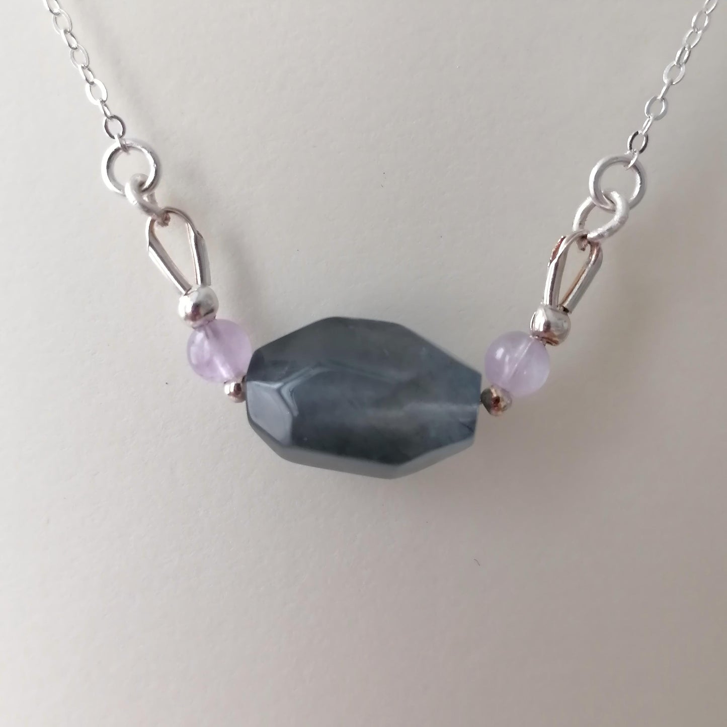 rabbit hair quartz pendant necklace2