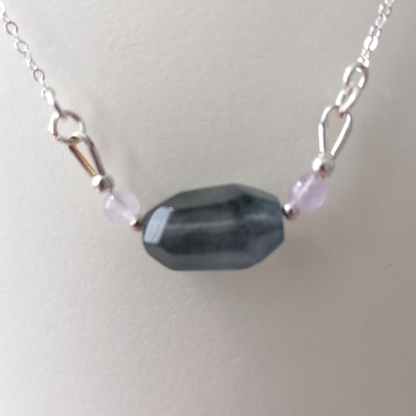 rabbit hair quartz pendant necklace3